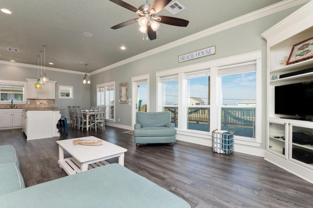 Seas The Day! 4Br Retreat, Hot Tub, Game Room, Firepit & Gulf Views Port Bolivar Exterior foto