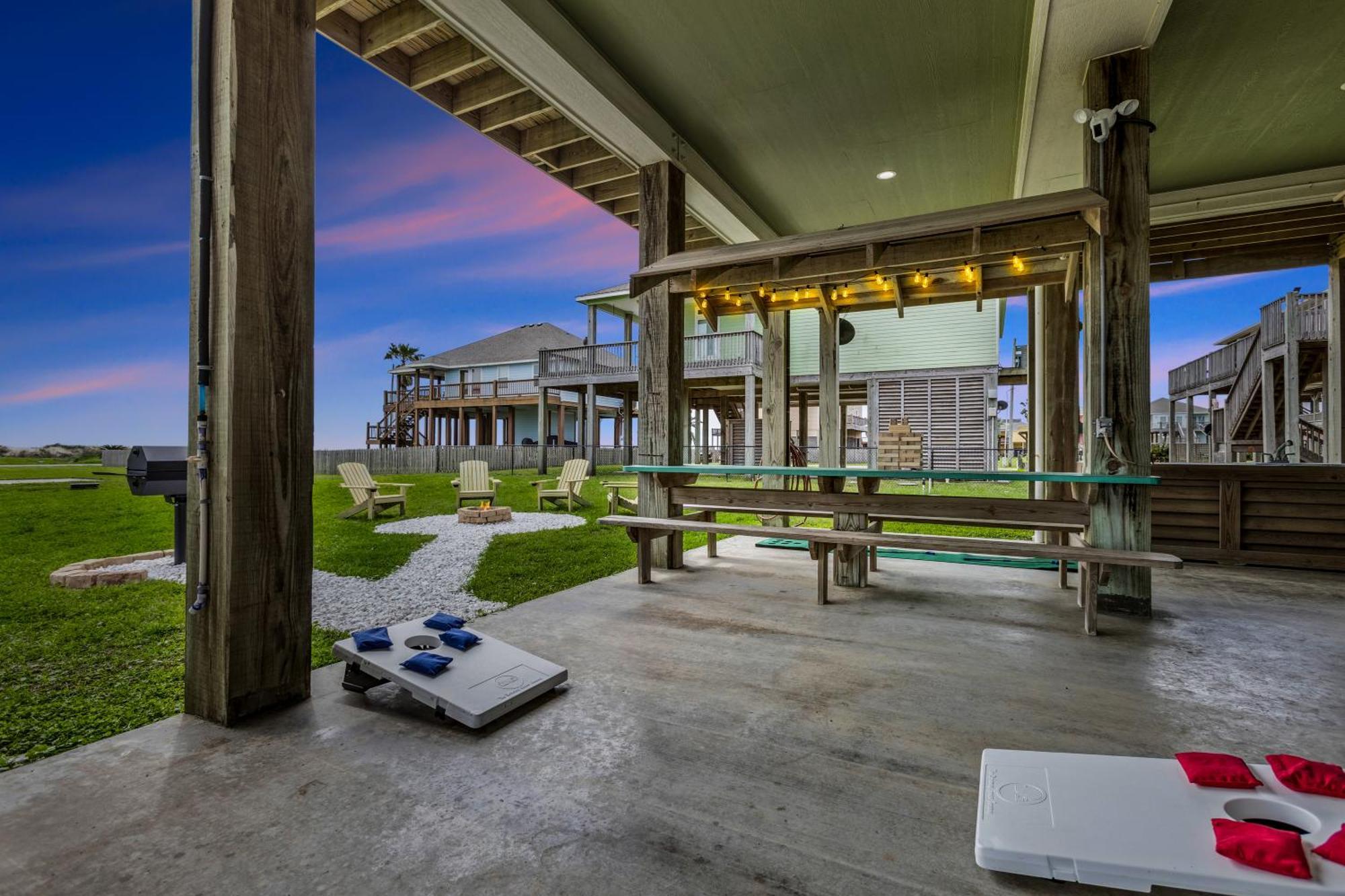 Seas The Day! 4Br Retreat, Hot Tub, Game Room, Firepit & Gulf Views Port Bolivar Exterior foto